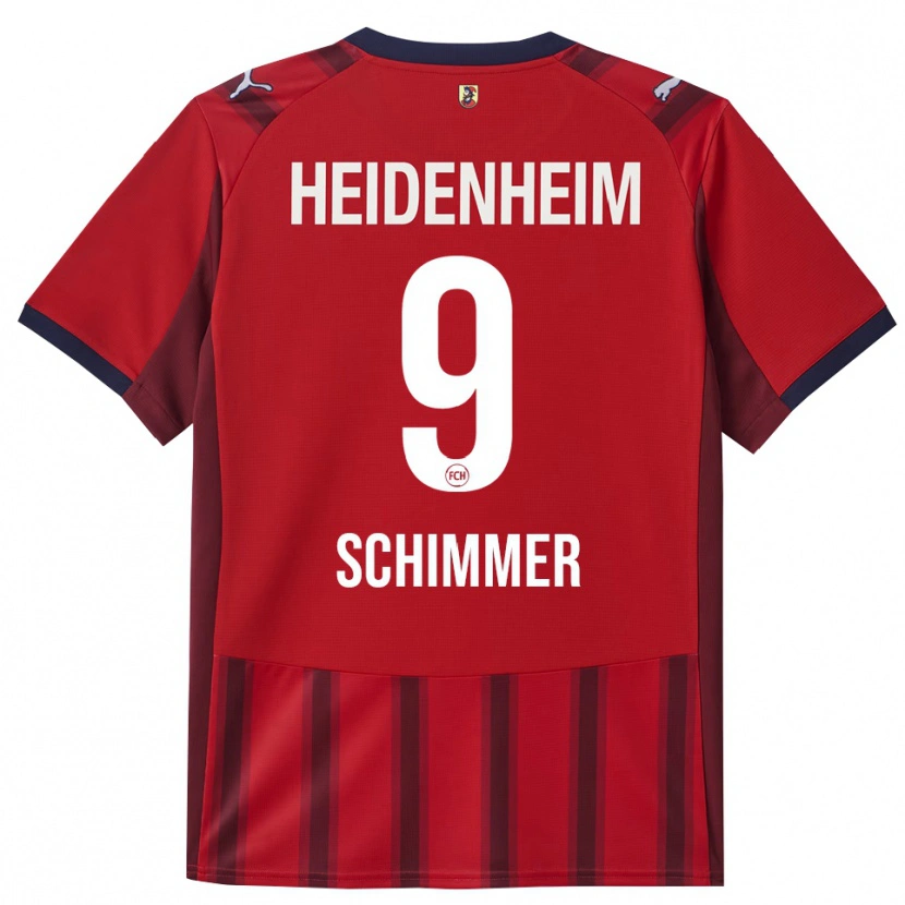 DanxenメンズStefan Schimmer#9レッド ネイビーホームシャツ2025/26ジャージーユニフォーム