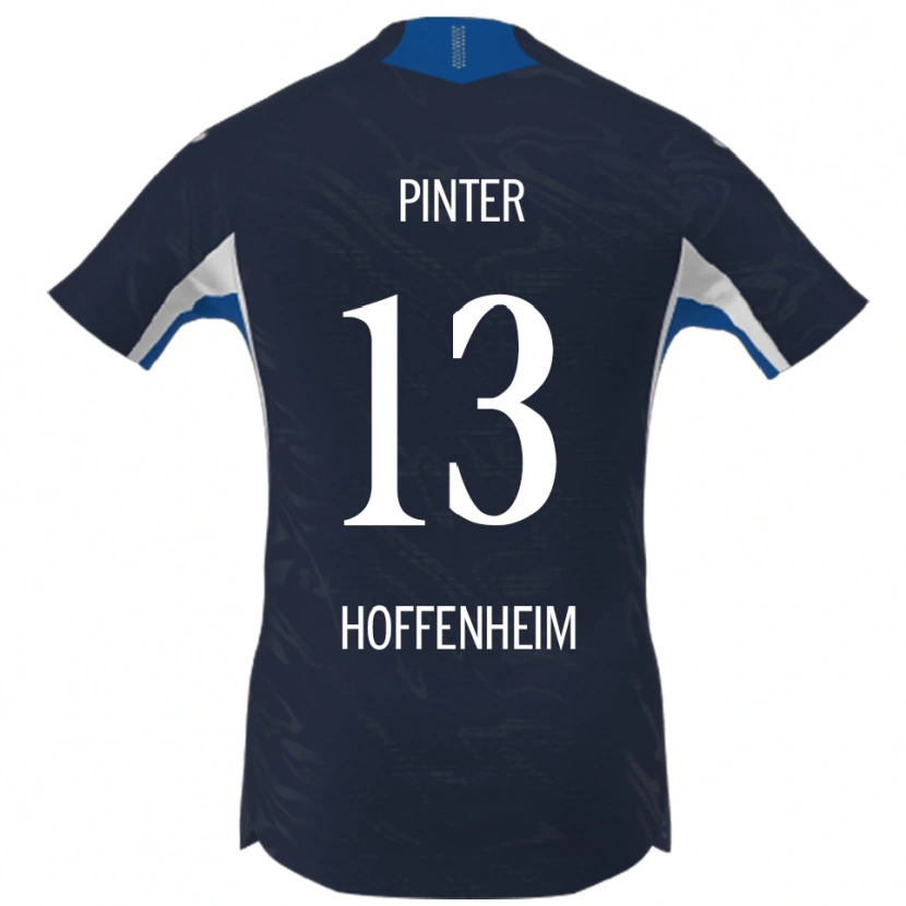 DanxenメンズValentein Pinter#13ネイビー ホワイトホームシャツ2025/26ジャージーユニフォーム