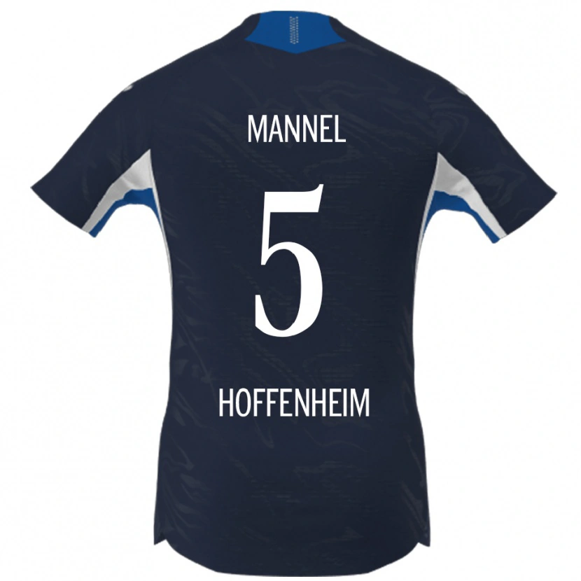 DanxenメンズBixente Mannel#5ネイビー ホワイトホームシャツ2025/26ジャージーユニフォーム