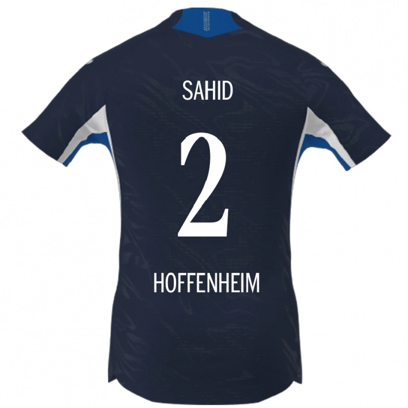DanxenメンズMohamed Sahid#2ネイビー ホワイトホームシャツ2025/26ジャージーユニフォーム