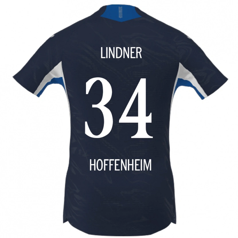 DanxenメンズSophie Lindner#34ネイビー ホワイトホームシャツ2025/26ジャージーユニフォーム