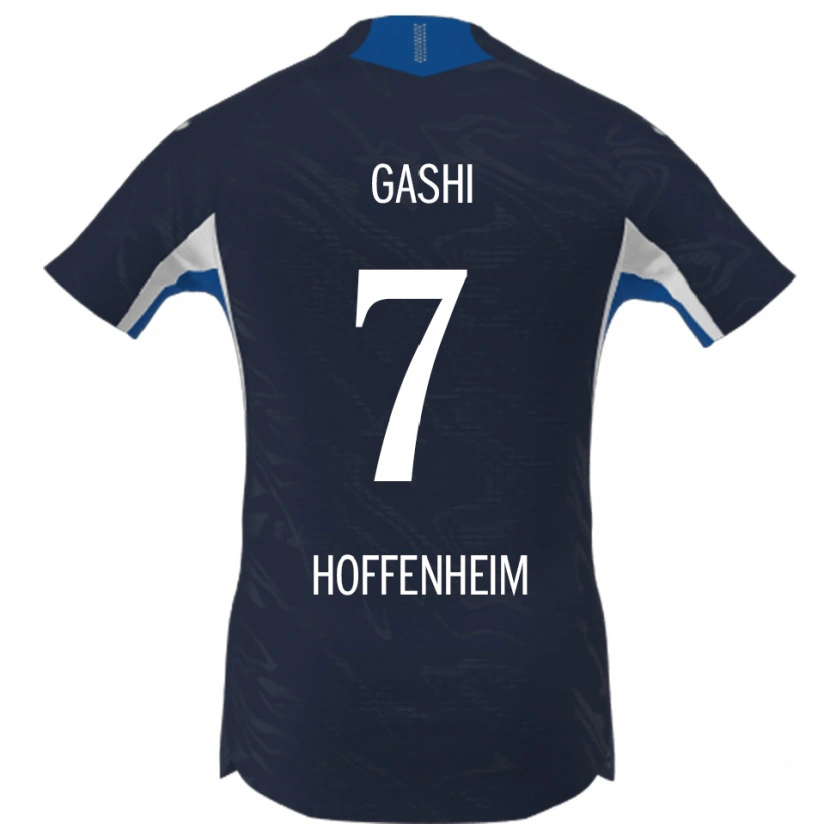 DanxenメンズFanol Gashi#7ネイビー ホワイトホームシャツ2025/26ジャージーユニフォーム
