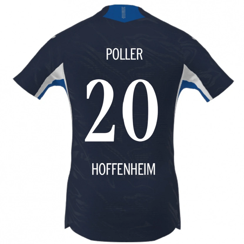 DanxenメンズTiago Poller#20ネイビー ホワイトホームシャツ2025/26ジャージーユニフォーム