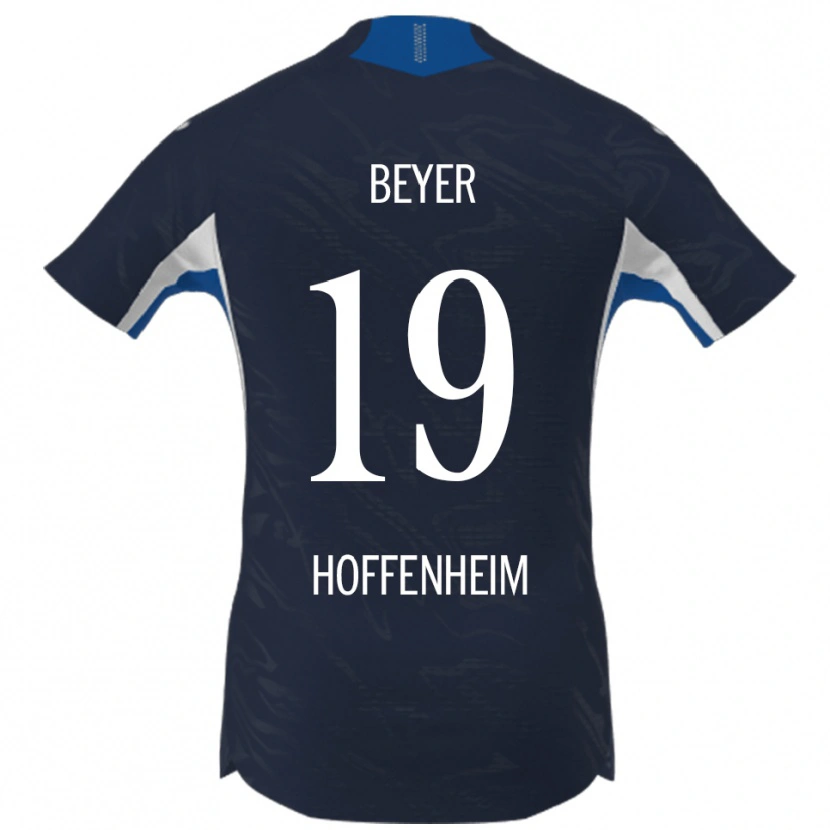 DanxenメンズJulian Beyer#19ネイビー ホワイトホームシャツ2025/26ジャージーユニフォーム