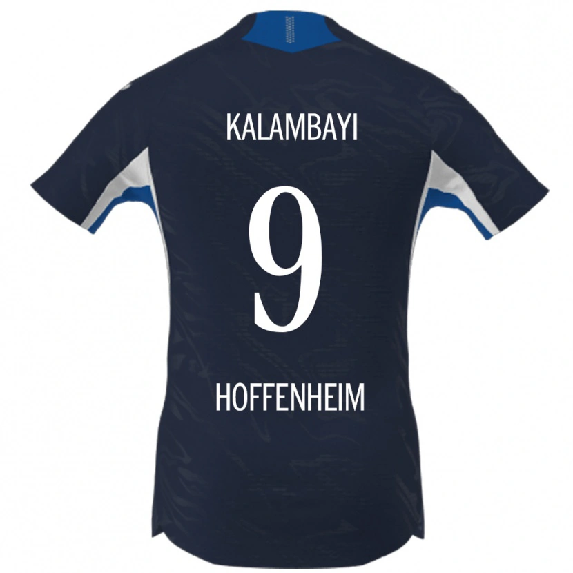 DanxenメンズSimon Kalambayi#9ネイビー ホワイトホームシャツ2025/26ジャージーユニフォーム