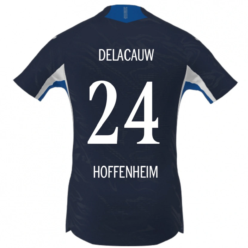 DanxenメンズFéli Delacauw#24ネイビー ホワイトホームシャツ2025/26ジャージーユニフォーム