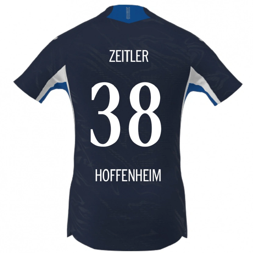 DanxenメンズDeniz Zeitler#38ネイビー ホワイトホームシャツ2025/26ジャージーユニフォーム