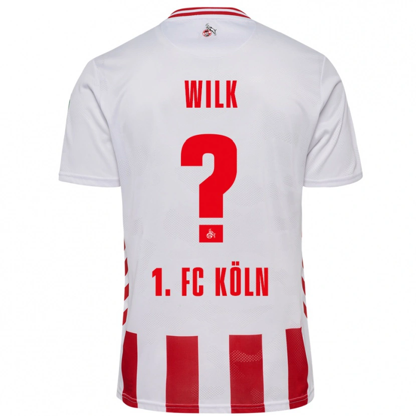 DanxenメンズEmil Wilk#0ホワイト レッドホームシャツ2025/26ジャージーユニフォーム