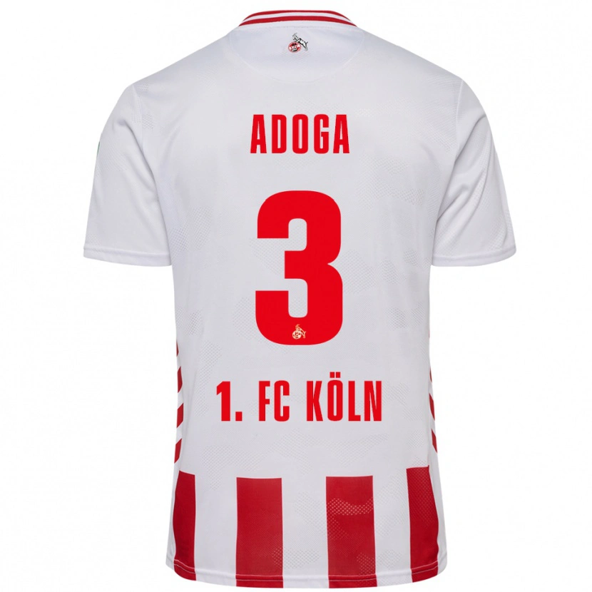 DanxenメンズBrian Adoga#3ホワイト レッドホームシャツ2025/26ジャージーユニフォーム