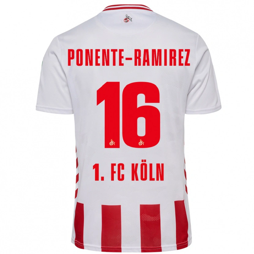 DanxenメンズJason Ponente-Ramirez#16ホワイト レッドホームシャツ2025/26ジャージーユニフォーム