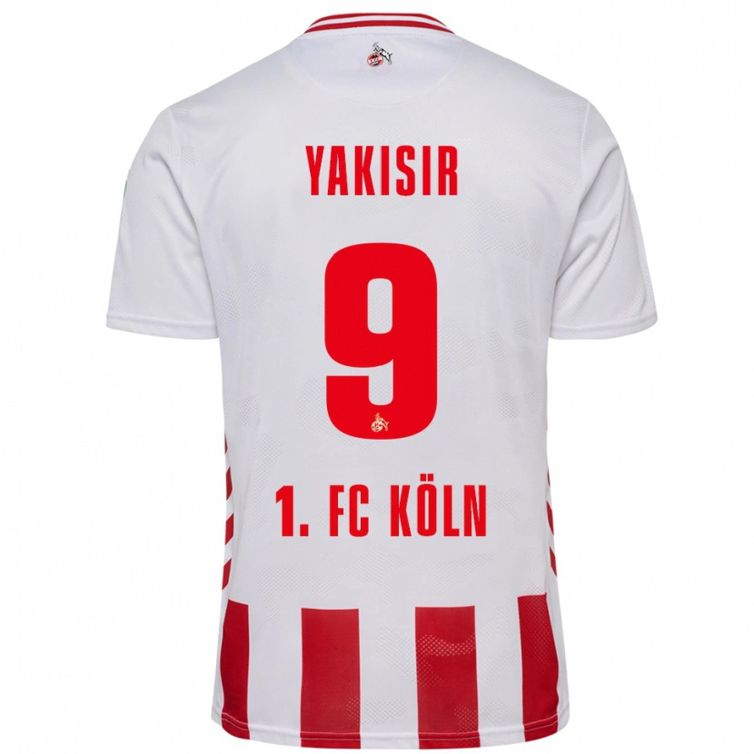 DanxenメンズEmir-Ahmet Yakisir#9ホワイト レッドホームシャツ2025/26ジャージーユニフォーム