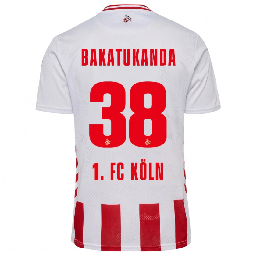 DanxenメンズElias Bakatukanda#38ホワイト レッドホームシャツ2025/26ジャージーユニフォーム