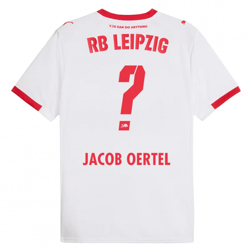DanxenメンズPaul Jacob Oertel#0ホワイト レッドホームシャツ2025/26ジャージーユニフォーム