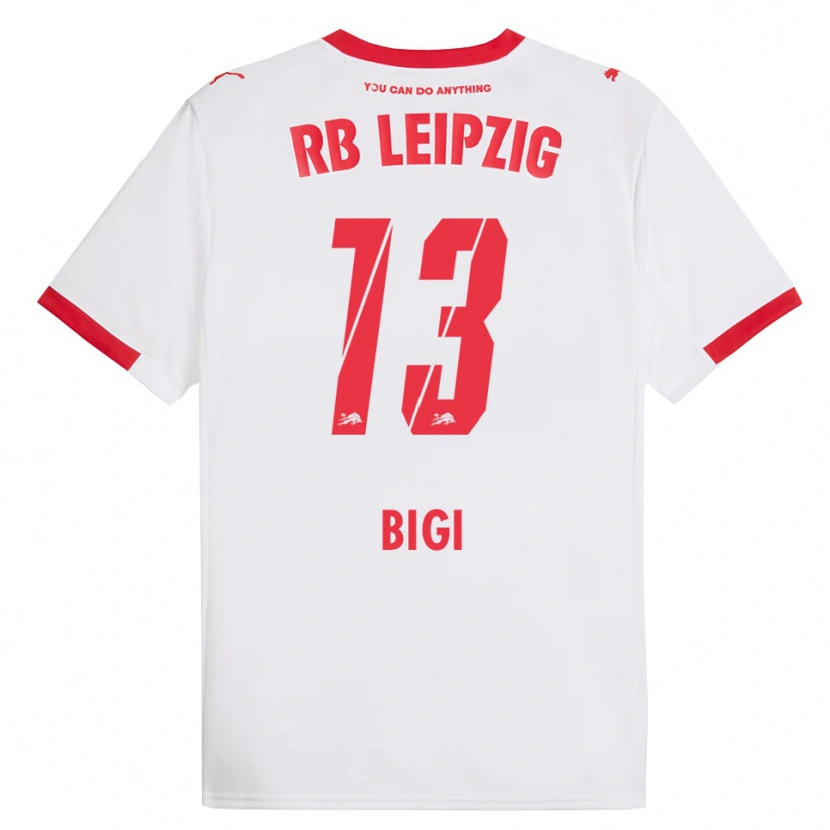 DanxenメンズSamim Bigi#13ホワイト レッドホームシャツ2025/26ジャージーユニフォーム