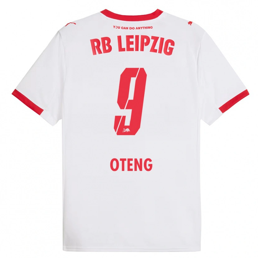 DanxenメンズPersis Oteng#9ホワイト レッドホームシャツ2025/26ジャージーユニフォーム