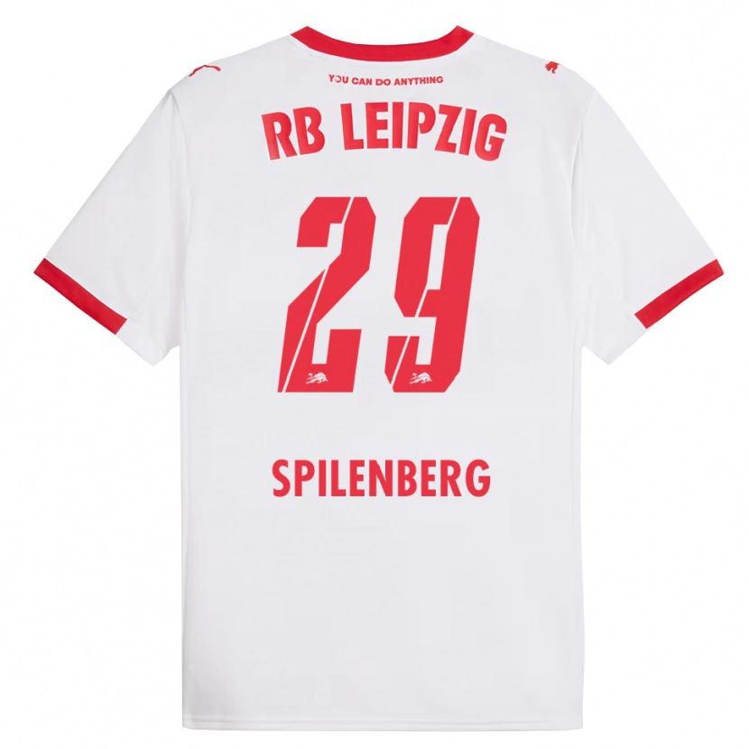 DanxenメンズMaja Spilenberg#29ホワイト レッドホームシャツ2025/26ジャージーユニフォーム