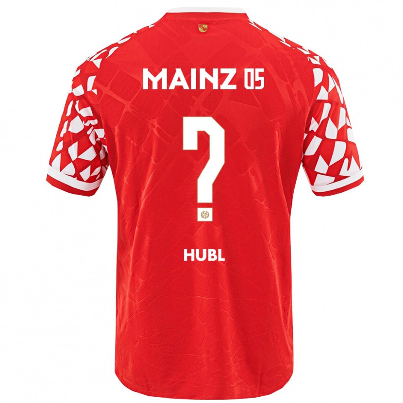DanxenメンズJannis Hubl#0レッド ホワイトホームシャツ2025/26ジャージーユニフォーム