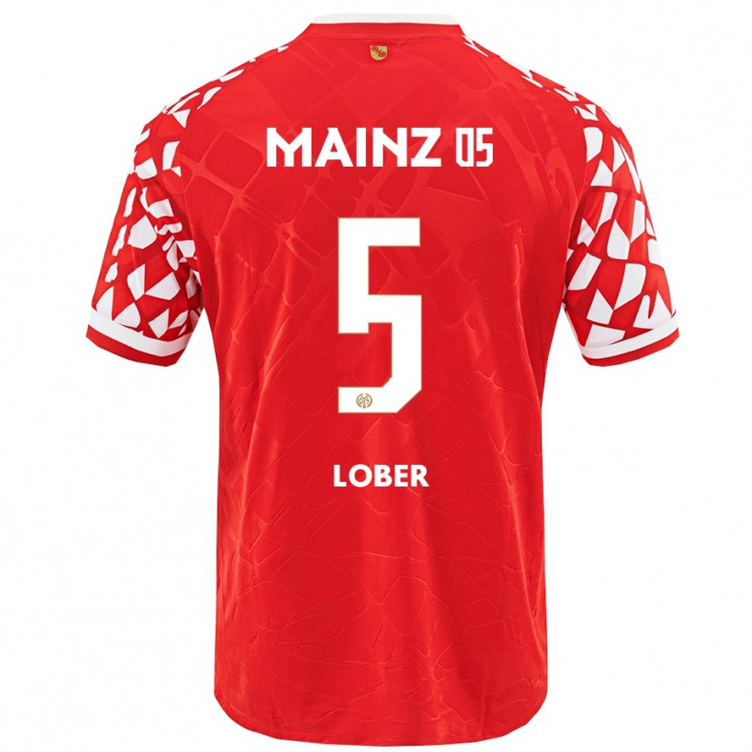 DanxenメンズJana Löber#5レッド ホワイトホームシャツ2025/26ジャージーユニフォーム