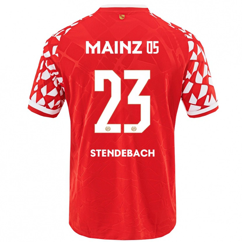 DanxenメンズJule Stendebach#23レッド ホワイトホームシャツ2025/26ジャージーユニフォーム