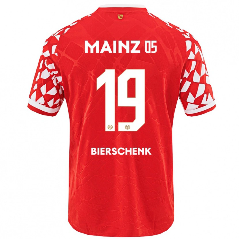 DanxenメンズLovis Bierschenk#19レッド ホワイトホームシャツ2025/26ジャージーユニフォーム