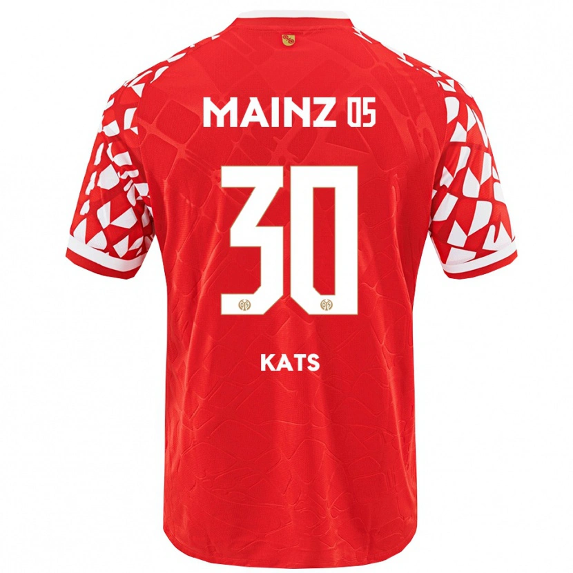 DanxenメンズVital Kats#30レッド ホワイトホームシャツ2025/26ジャージーユニフォーム