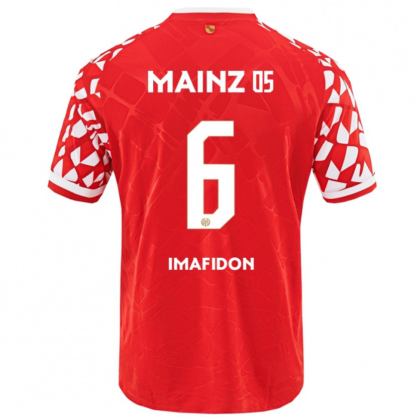 DanxenメンズDaniel Imafidon#6レッド ホワイトホームシャツ2025/26ジャージーユニフォーム