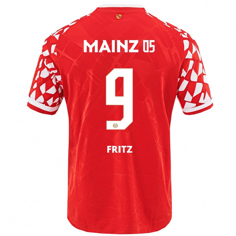 DanxenメンズApril Fritz#9レッド ホワイトホームシャツ2025/26ジャージーユニフォーム
