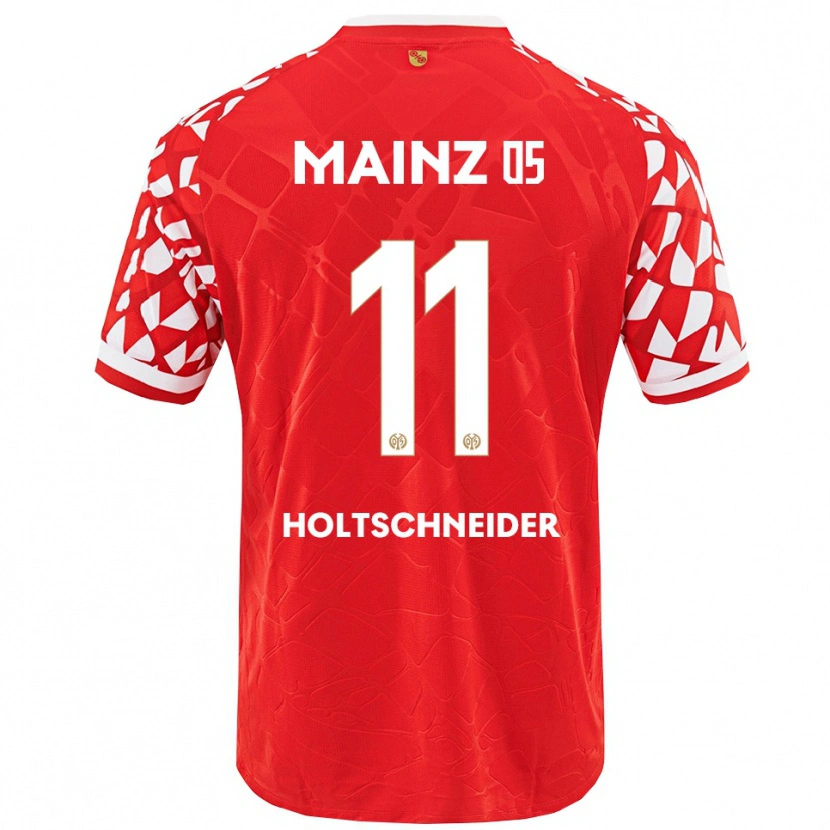 DanxenメンズHannah Holtschneider#11レッド ホワイトホームシャツ2025/26ジャージーユニフォーム