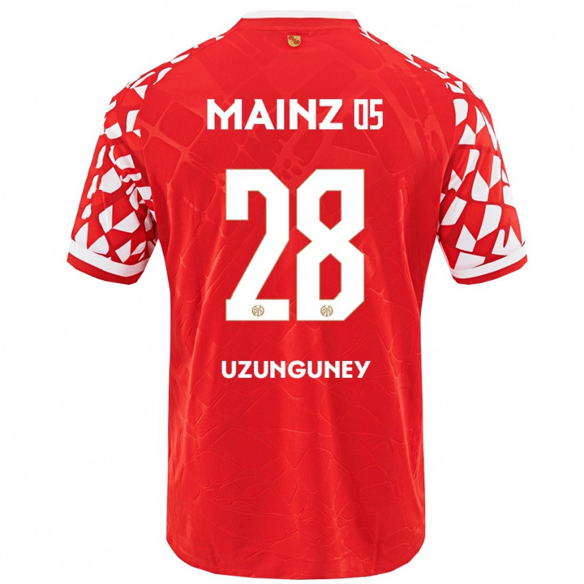 DanxenメンズEbru Uzungüney#28レッド ホワイトホームシャツ2025/26ジャージーユニフォーム