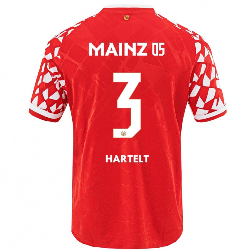 DanxenメンズToni Hartelt#3レッド ホワイトホームシャツ2025/26ジャージーユニフォーム