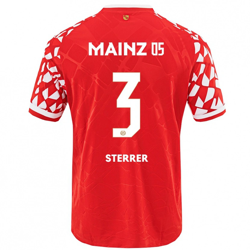 DanxenメンズMiriam Sterrer#3レッド ホワイトホームシャツ2025/26ジャージーユニフォーム