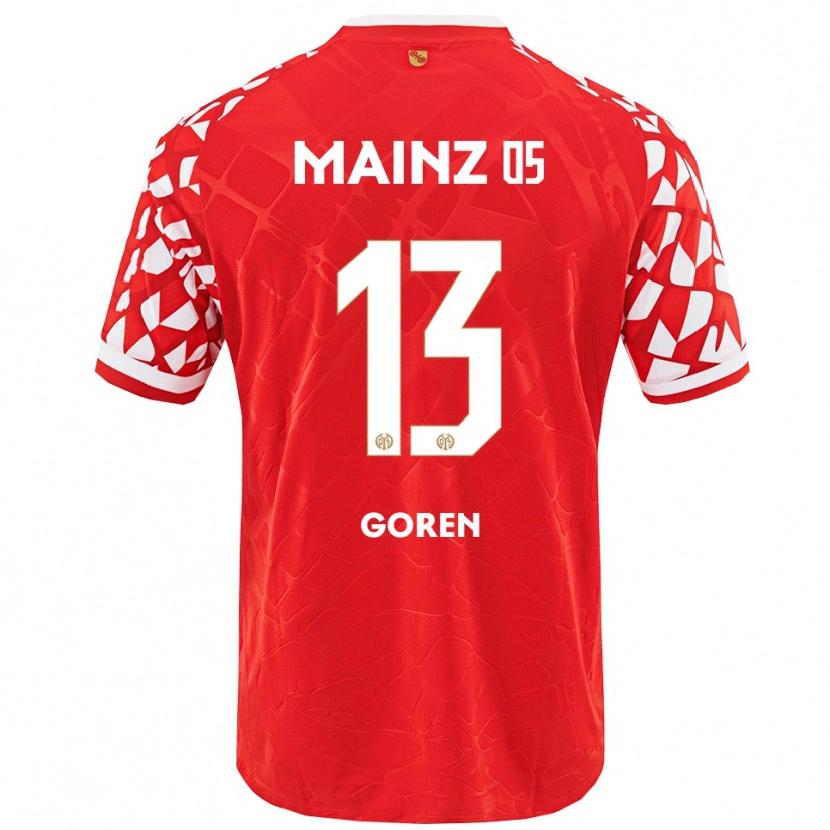 DanxenメンズTamar Goren#13レッド ホワイトホームシャツ2025/26ジャージーユニフォーム