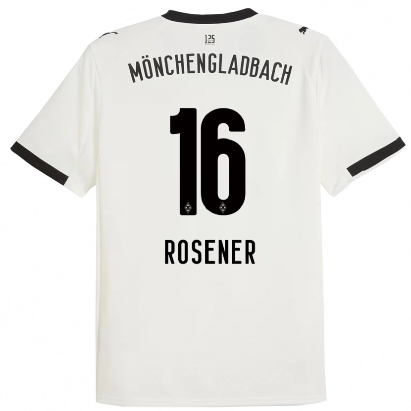 DanxenメンズChiara Rösener#16ホワイト ブラックホームシャツ2025/26ジャージーユニフォーム