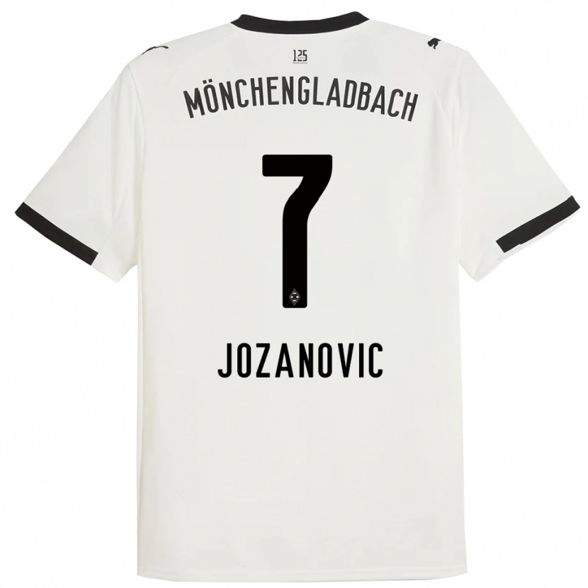 DanxenメンズAntonio Jozanovic#7ホワイト ブラックホームシャツ2025/26ジャージーユニフォーム