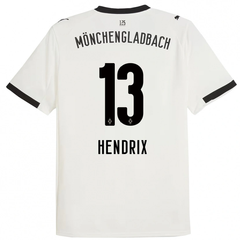 DanxenメンズKas Hendrix#13ホワイト ブラックホームシャツ2025/26ジャージーユニフォーム