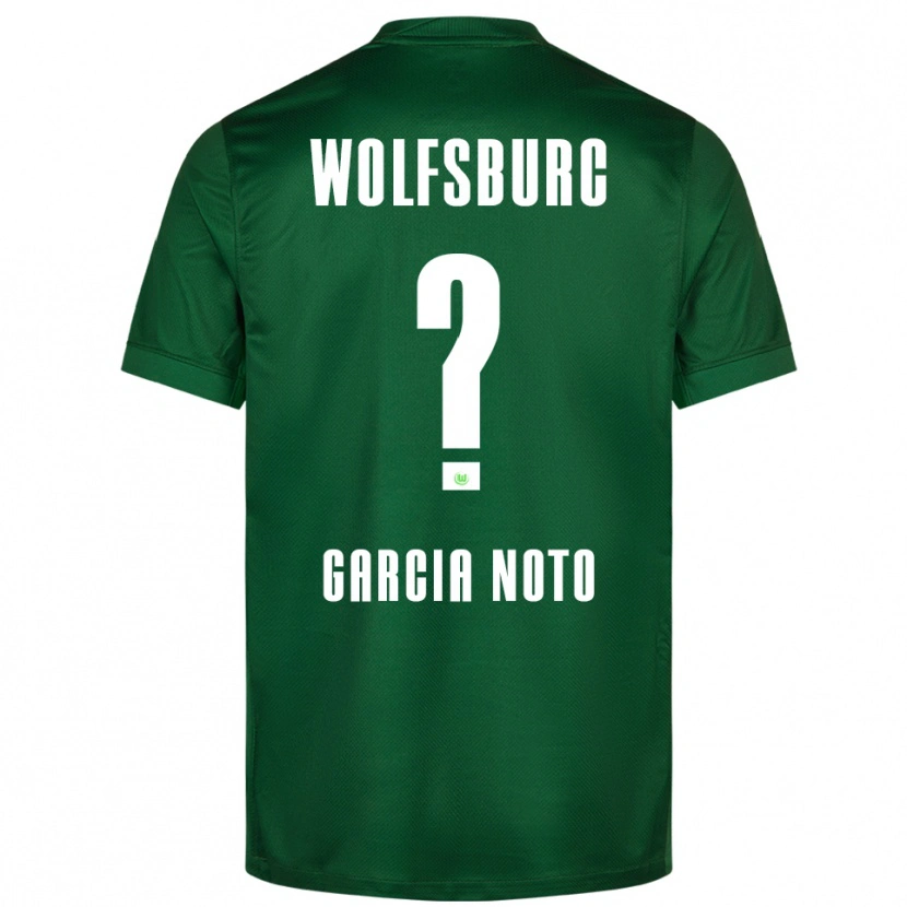 DanxenメンズEstefano Garcia Noto#0グリーン ホワイトホームシャツ2025/26ジャージーユニフォーム