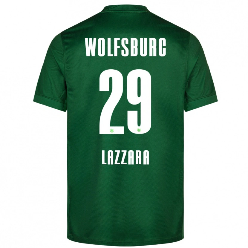 DanxenメンズLuan Lazzara#29グリーン ホワイトホームシャツ2025/26ジャージーユニフォーム