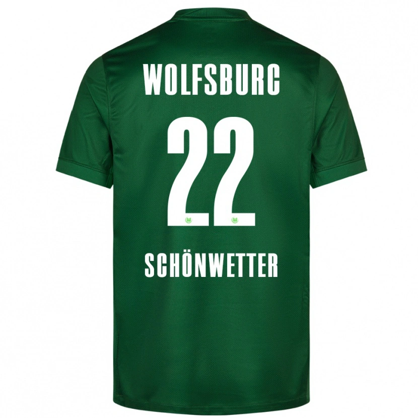 DanxenメンズChristina Schönwetter#22グリーン ホワイトホームシャツ2025/26ジャージーユニフォーム