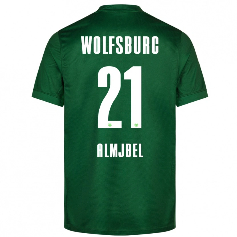 DanxenメンズMohamad Almjbel#21グリーン ホワイトホームシャツ2025/26ジャージーユニフォーム