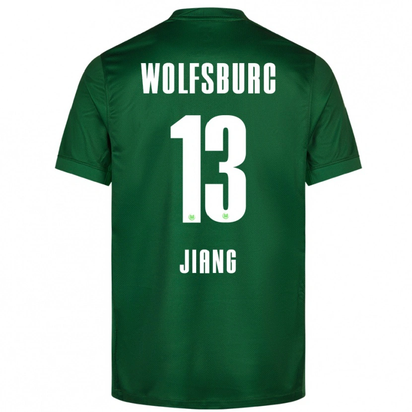 DanxenメンズJingqi Jiang#13グリーン ホワイトホームシャツ2025/26ジャージーユニフォーム