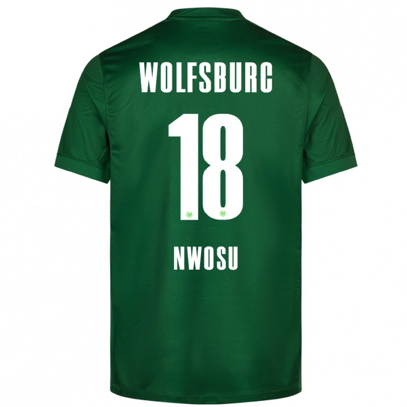 DanxenメンズLewis Nwosu#18グリーン ホワイトホームシャツ2025/26ジャージーユニフォーム