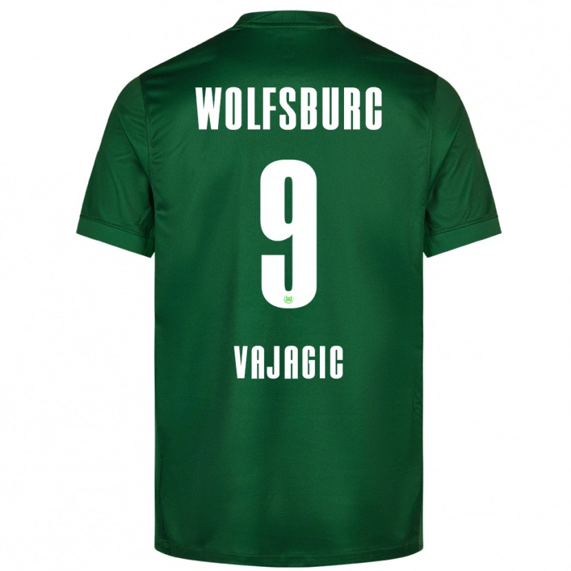 DanxenメンズDavid Vajagic#9グリーン ホワイトホームシャツ2025/26ジャージーユニフォーム