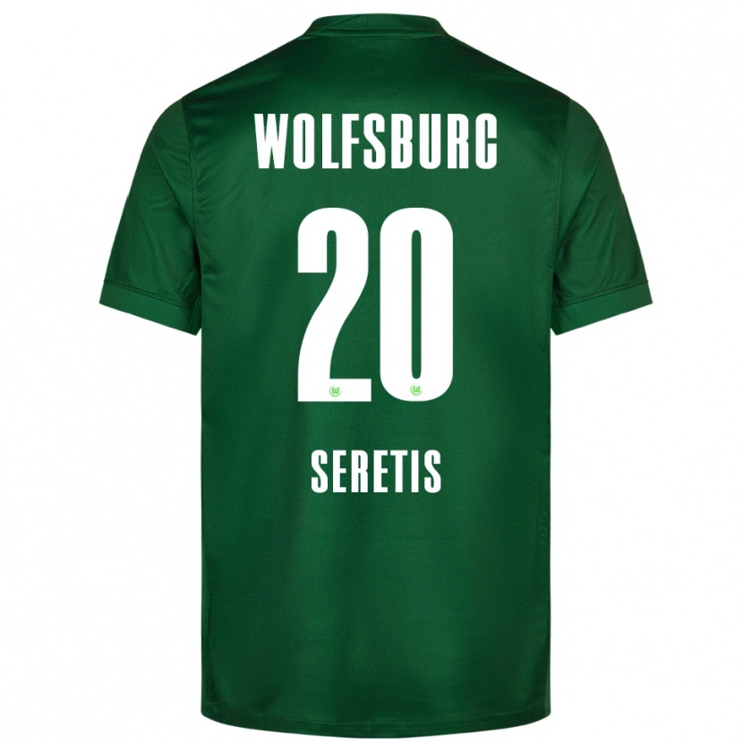 DanxenメンズIsaiah Seretis#20グリーン ホワイトホームシャツ2025/26ジャージーユニフォーム