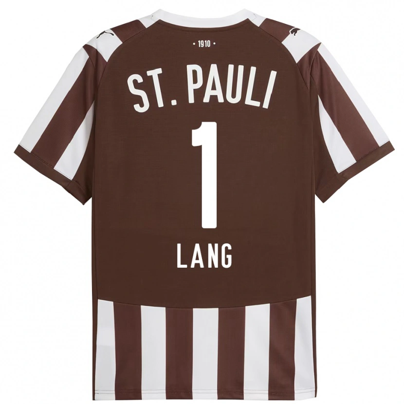 Danxenメンズクリストフ・ラング#1コーヒー ホワイトホームシャツ2025/26ジャージーユニフォーム