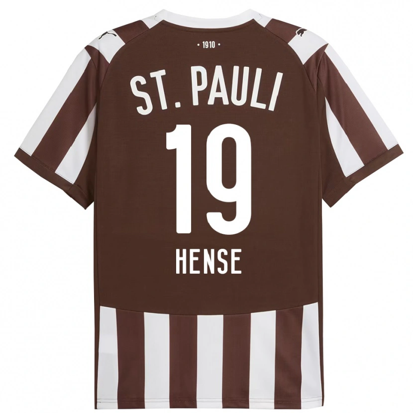 DanxenメンズToralf Hense#19コーヒー ホワイトホームシャツ2025/26ジャージーユニフォーム