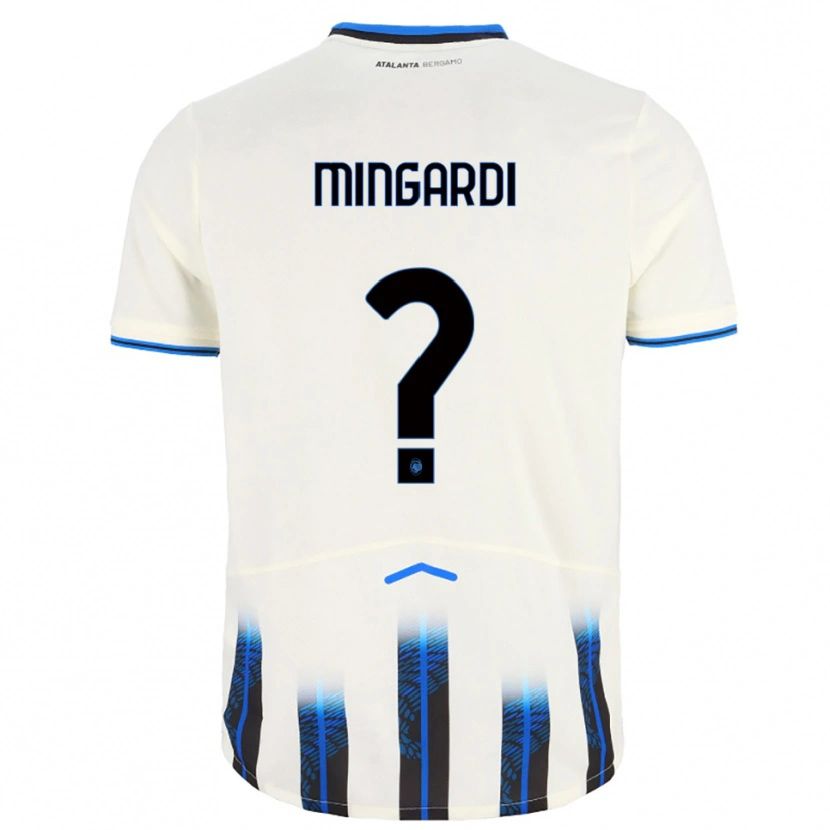 DanxenメンズDavide Mingardi#0ホワイト ブルーアウェイシャツ2025/26ジャージーユニフォーム