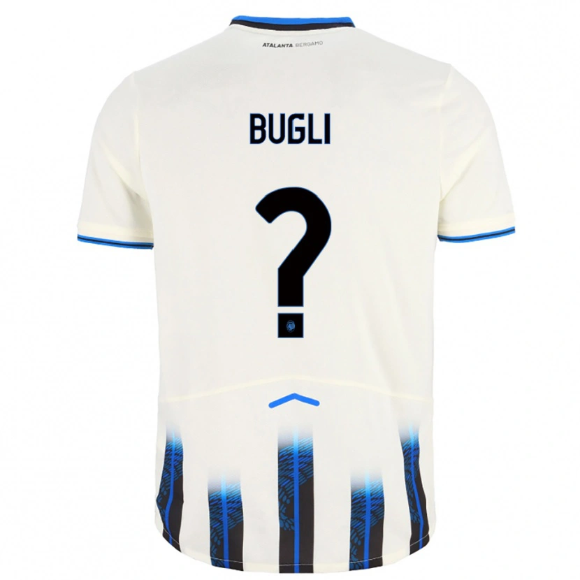DanxenメンズGabriel Bugli#0ホワイト ブルーアウェイシャツ2025/26ジャージーユニフォーム