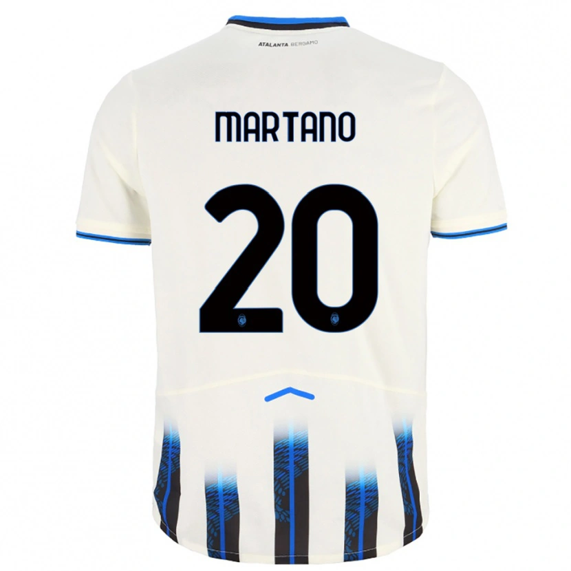 DanxenメンズAldo Martano#20ホワイト ブルーアウェイシャツ2025/26ジャージーユニフォーム