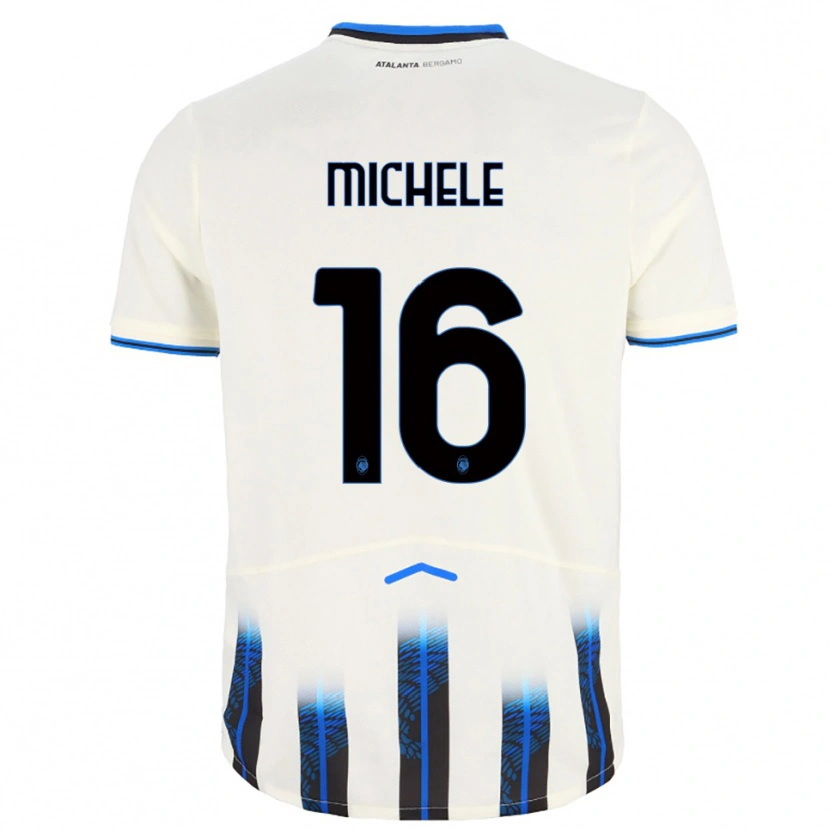 DanxenメンズMichele Rinaldi#16ホワイト ブルーアウェイシャツ2025/26ジャージーユニフォーム