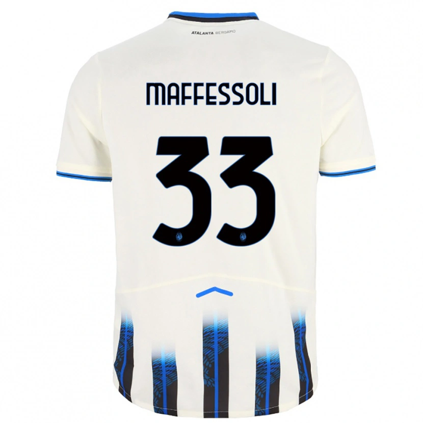 DanxenメンズManuel Maffessoli#33ホワイト ブルーアウェイシャツ2025/26ジャージーユニフォーム